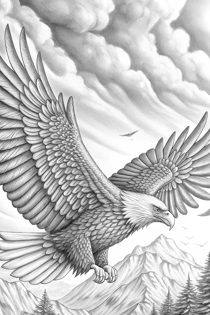 A pencilSketch style coloring page