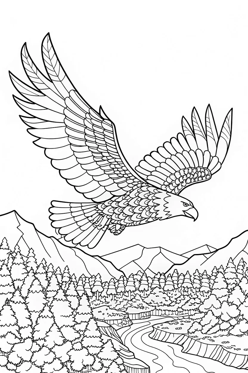 A mandala style coloring page
