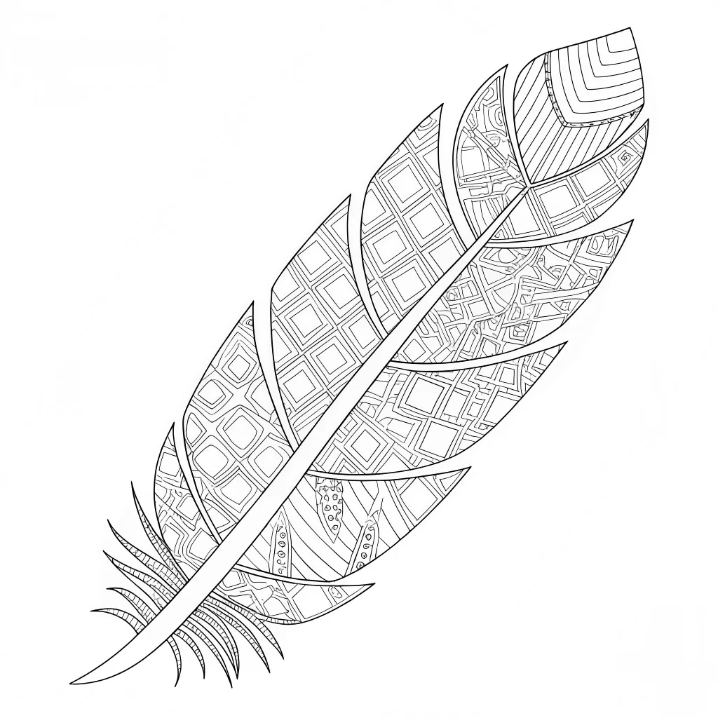 A zentangle style coloring page