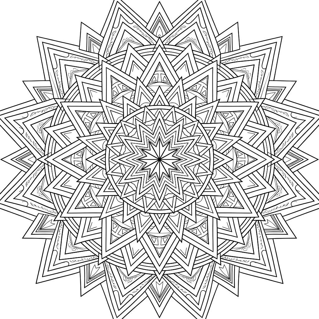 A default style coloring page