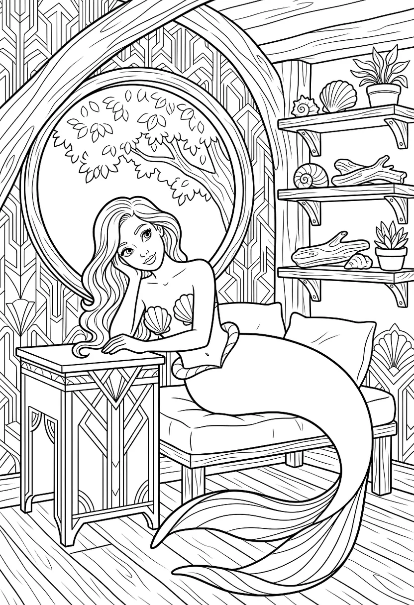 A default style coloring page