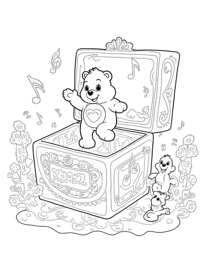 Cheer Bear in a music box
