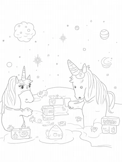 Unicorns at the galactic post office