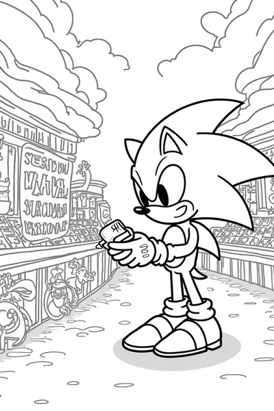 Super Sonic at the alien market