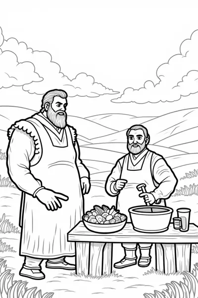 Giants preparing Thanksgiving feast