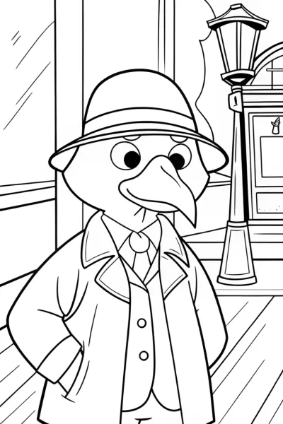 Turkey detective solving a mystery