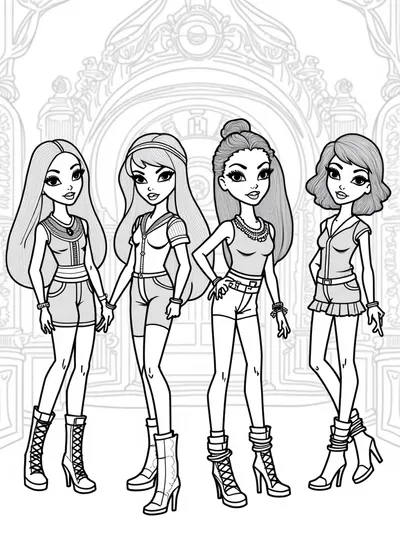 Bratz dolls in a time travel adventure