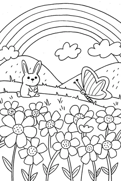 Rainbow Garden Adventure with Benny the Bunny