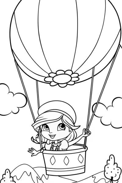 Strawberry Shortcake balloon adventure