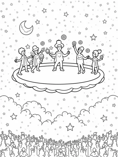 Star performers in the clouds
