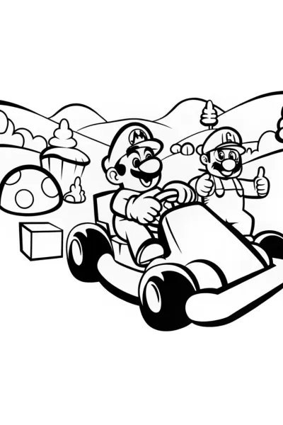 Mushroom Kingdom Race Day with Mario and Luigi!