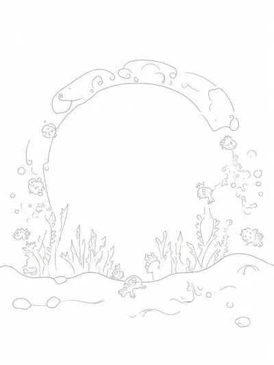 Underwater adventure with fish