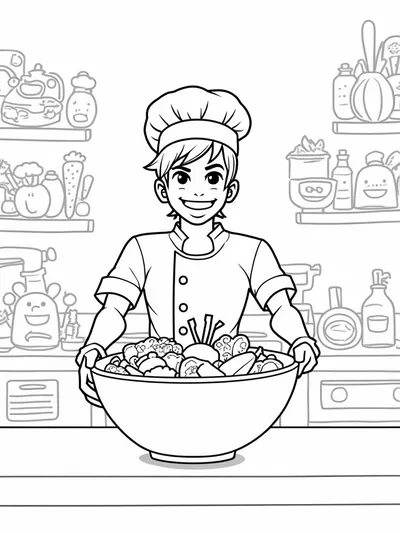 Miles Morales superhero chef