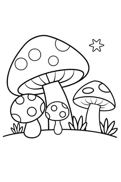 Mushrooms in candy land