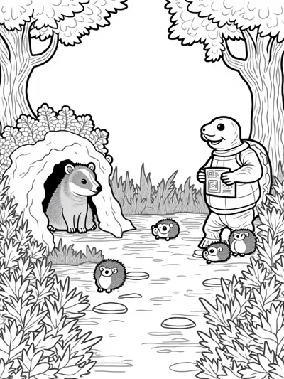 Badger and tortoise treasure hunt