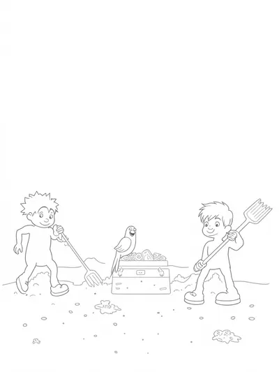 Treasure hunt at the beach