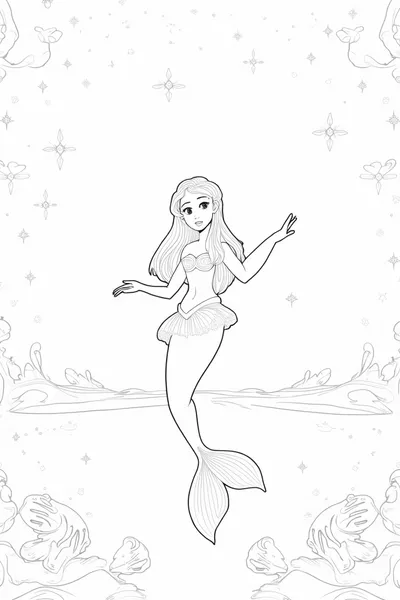 Little Mermaid cosmic dance