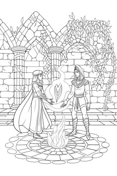 Zekrom and Reshiram Guardians Coloring Page