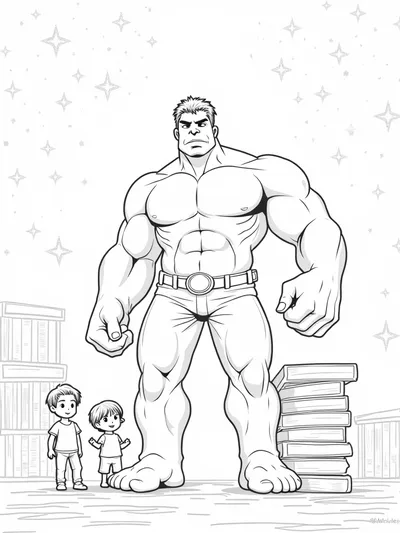 Hulk as a librarian