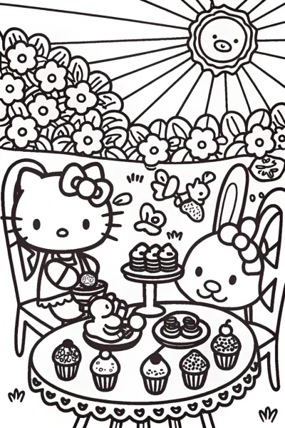 Hello Kitty’s Sweet Tea Party with Friends!