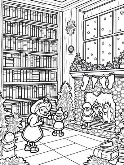 Christmas library adventure