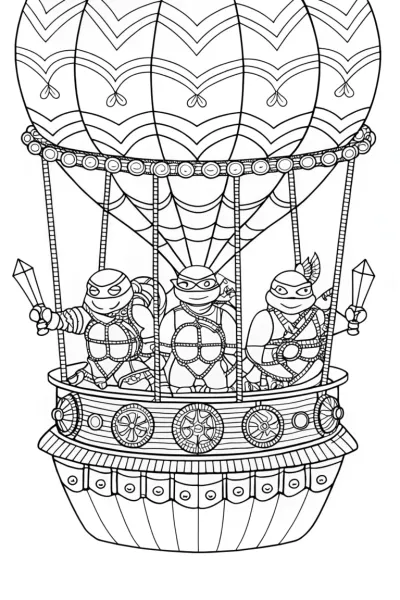 Teenage Mutant Ninja Turtles airship