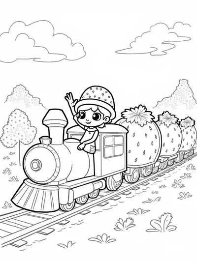Strawberry Shortcake train adventure