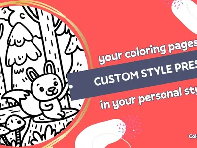 Create custom coloring page style presets