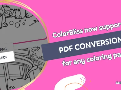 Download your coloring pages as PDFs