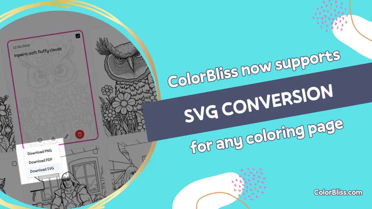 A coloring page of Download your coloring pages as SVG