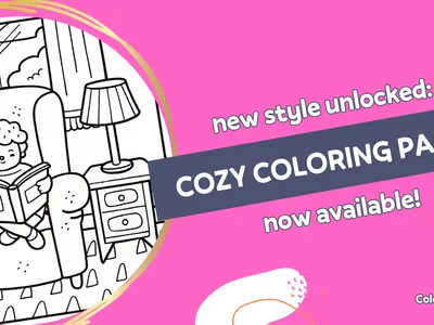 New Cozy Coloring Page Style