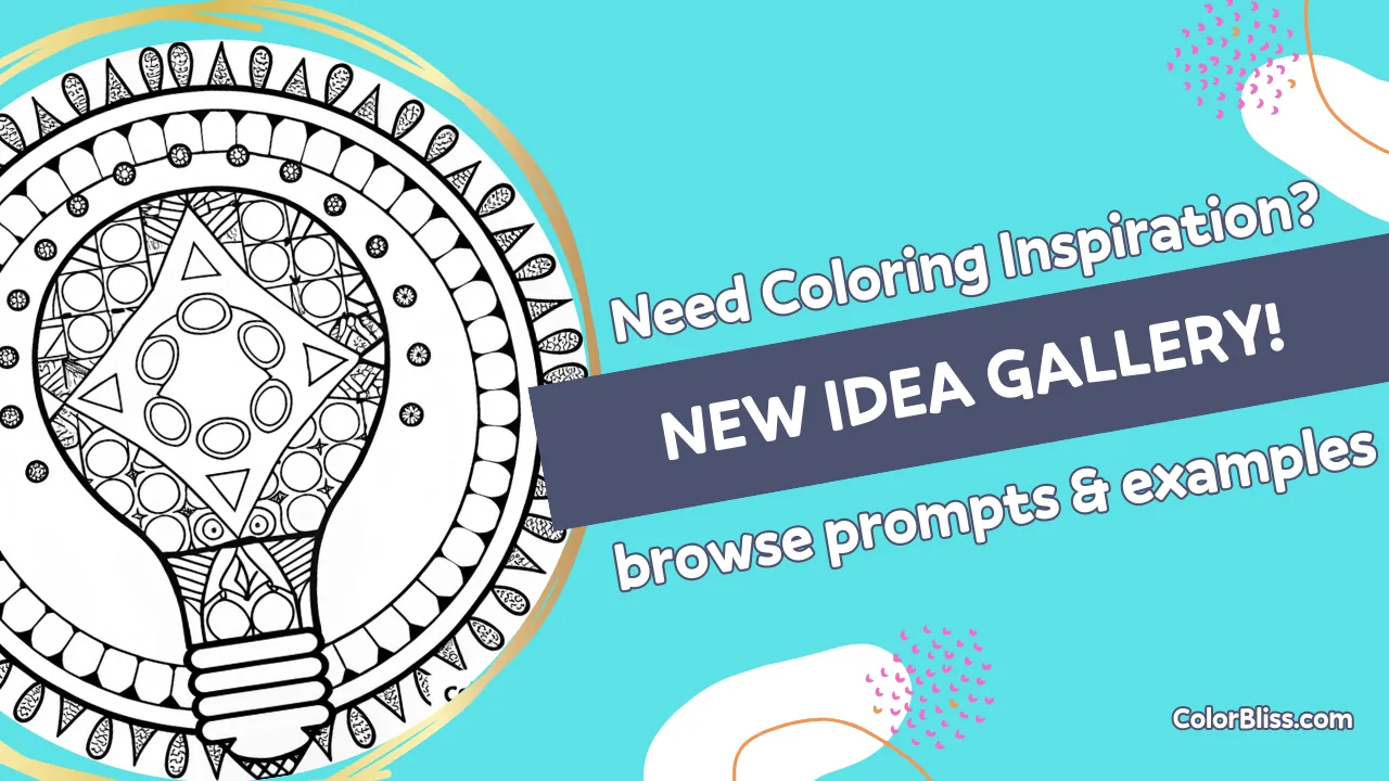 A coloring page of Idea Gallery