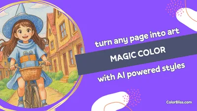 Magic Coloring turns any page into finished art in seconds