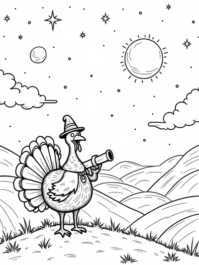Turkey observing the night sky