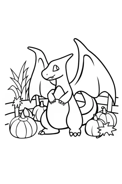 Charizard at the harvest festival