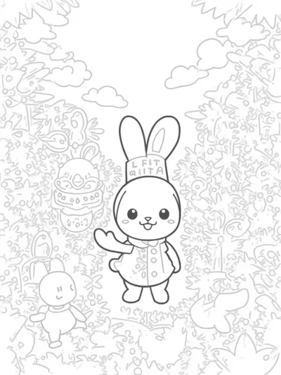 Banban leading a garden parade