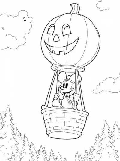 Mickey Mouse hot air balloon