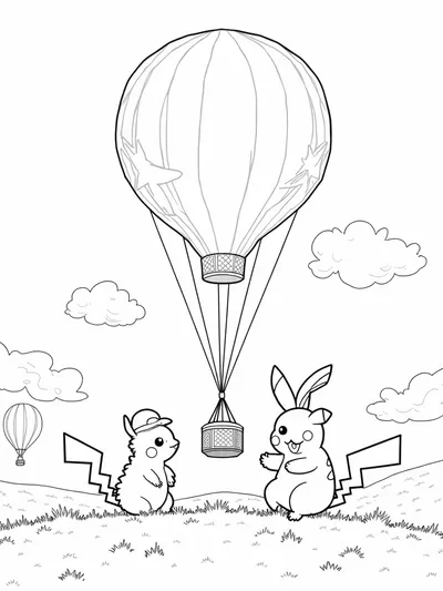 Pikachu at the balloon festival