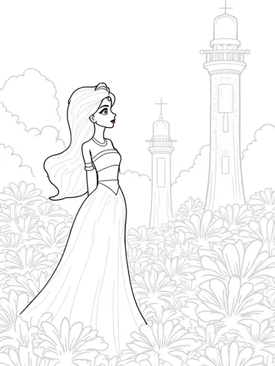 Jasmine in a floating lighthouse garden