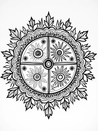 Mandala of the four seasons