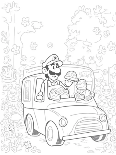 Luigi’s ice cream truck adventure