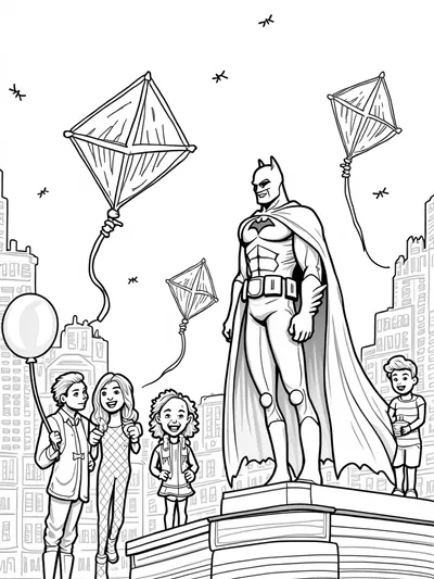 Batman at the kite festival