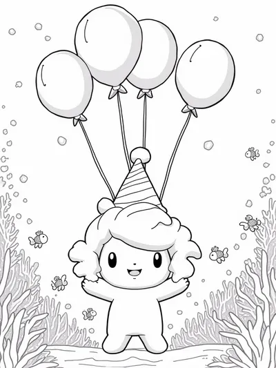 Cinnamoroll underwater balloon festival