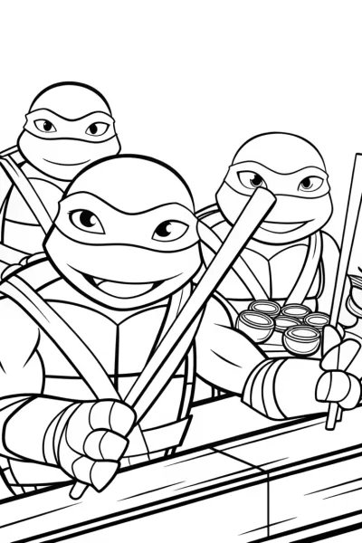 Teenage Mutant Ninja Turtles sushi roll