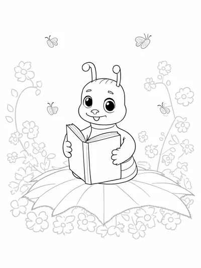Cally reading in her book nook
