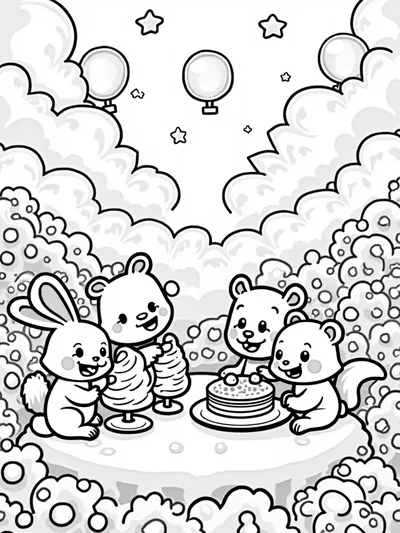 Animals at the cloud café