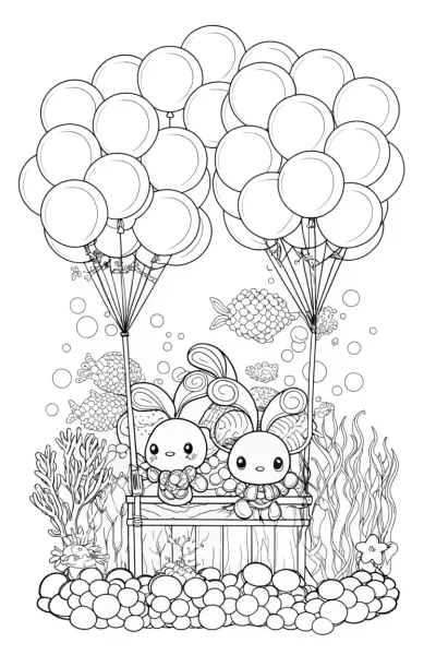 Cinnamoroll underwater balloon festival