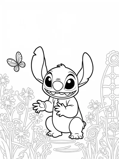 Stitch in a garden of threads
