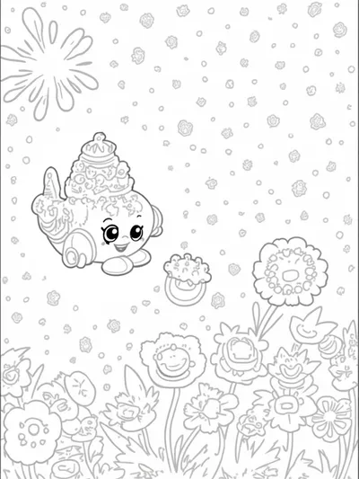 Cupcake Chic in a cosmic garden