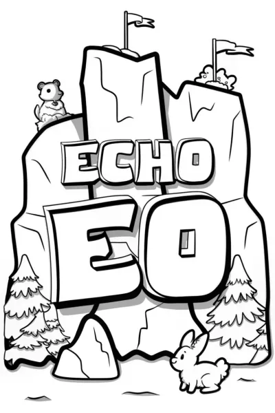 ECHO: The Adventurous Coloring Page